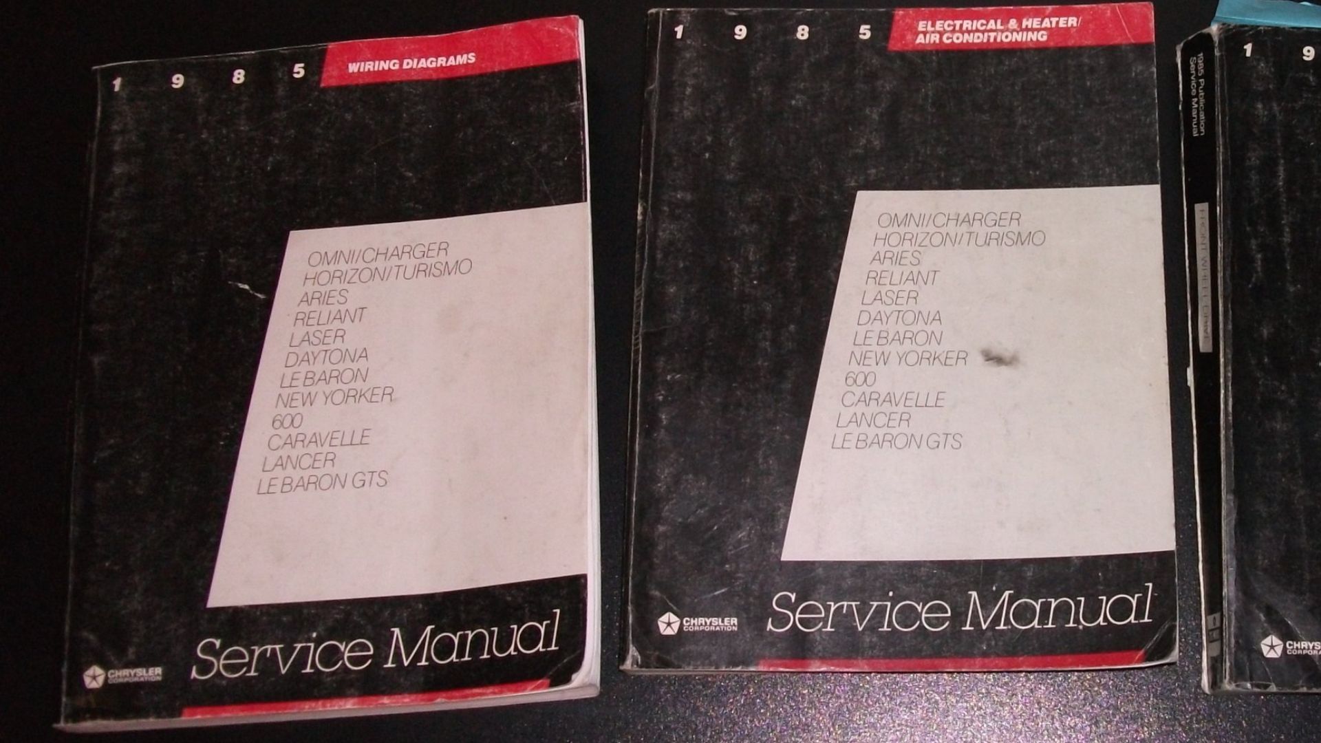 A kind soul sent me these factory workshop manuals for use on the LeBaron.