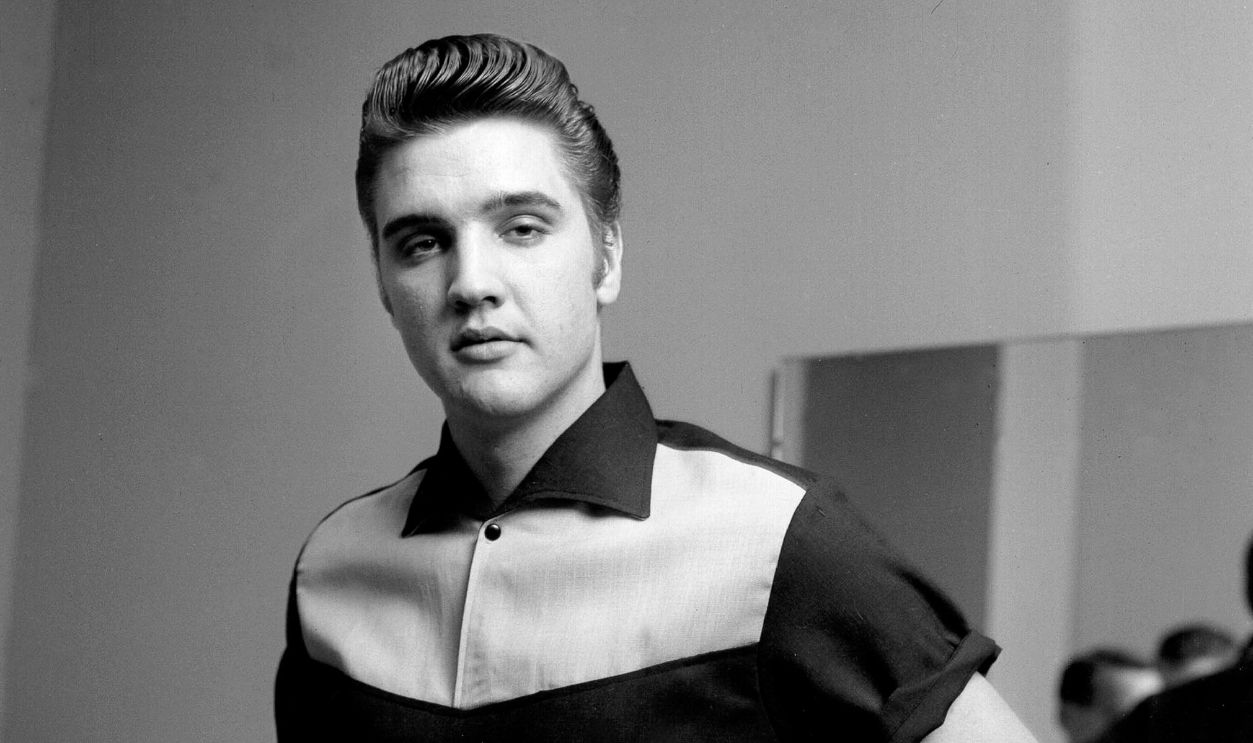 Rock and roll musician Elvis Presley backstage at the Milton Berle Show in Burbank, California on June 4, 1956