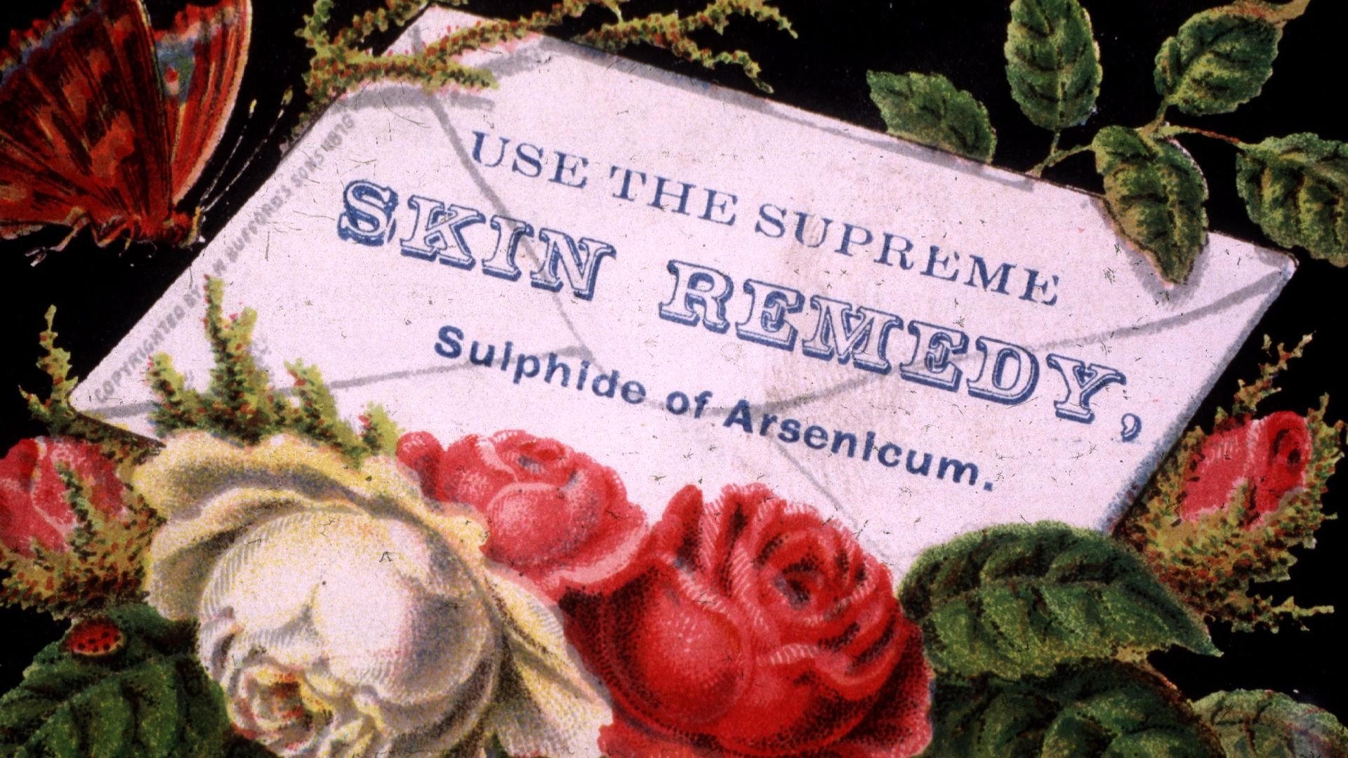 Publication: [United States] : M. Bufford's Sons, 1876
Language(s): English
Format: Still image
Subject(s): Nonprescription Drugs
Genre(s): Advertisements
Abstract: Advertisement for Sulphide of Arsenicum. Statement on verso claims the medication,