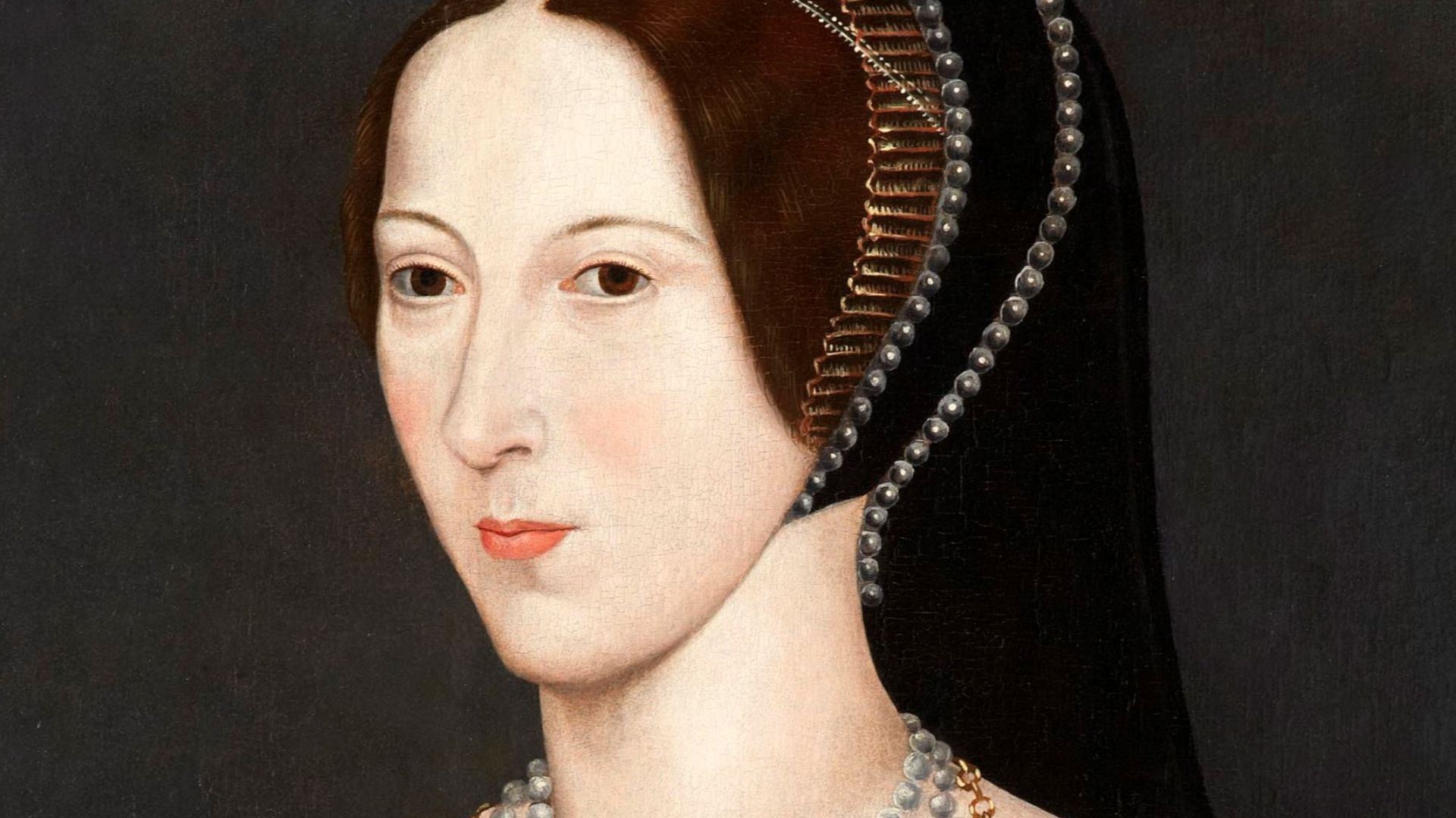 Posthumous painting of Anne Boleyn at Hever Castle, c. 1583