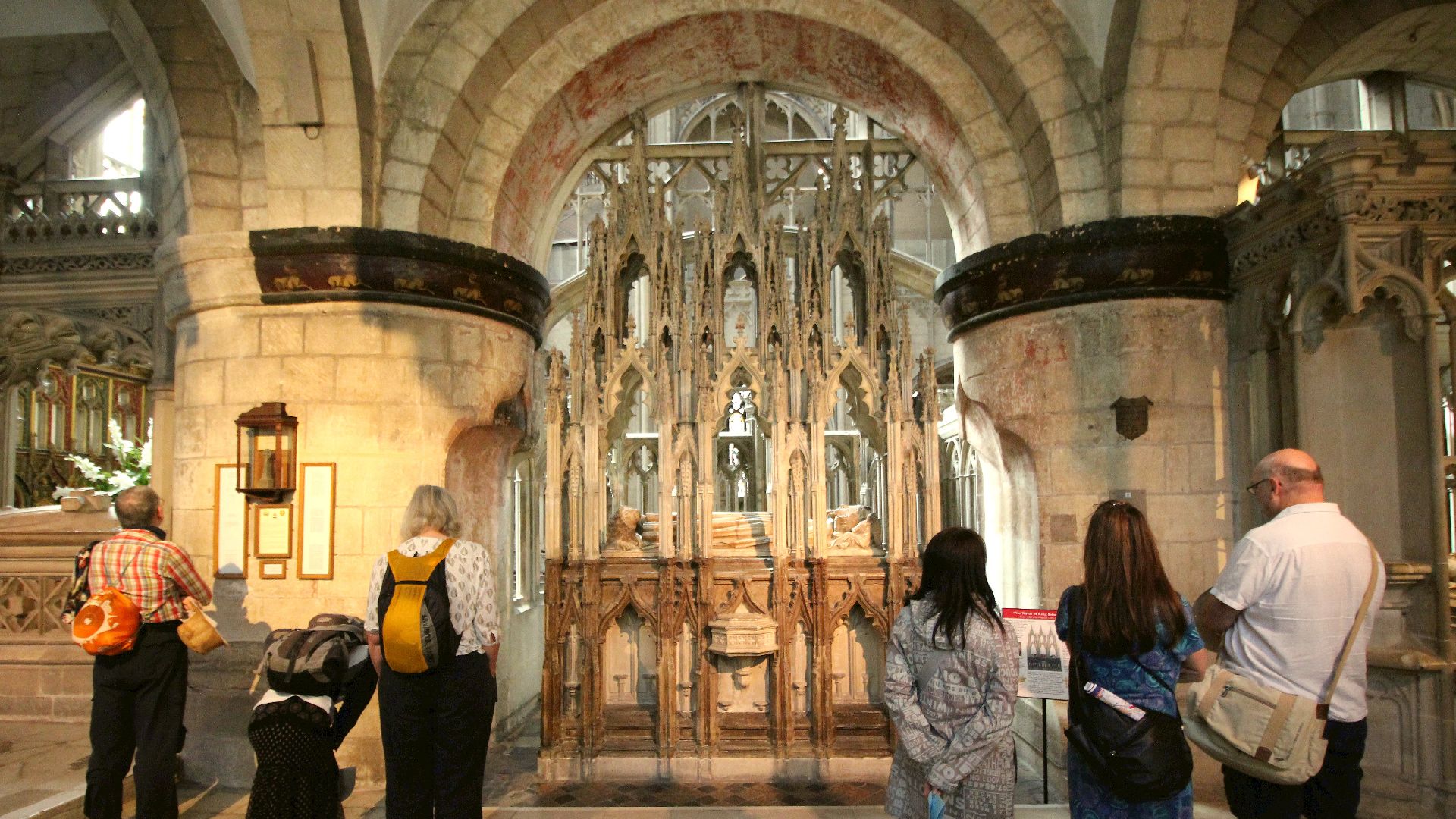 The tomb of Edward II in Gloucester Cathedral