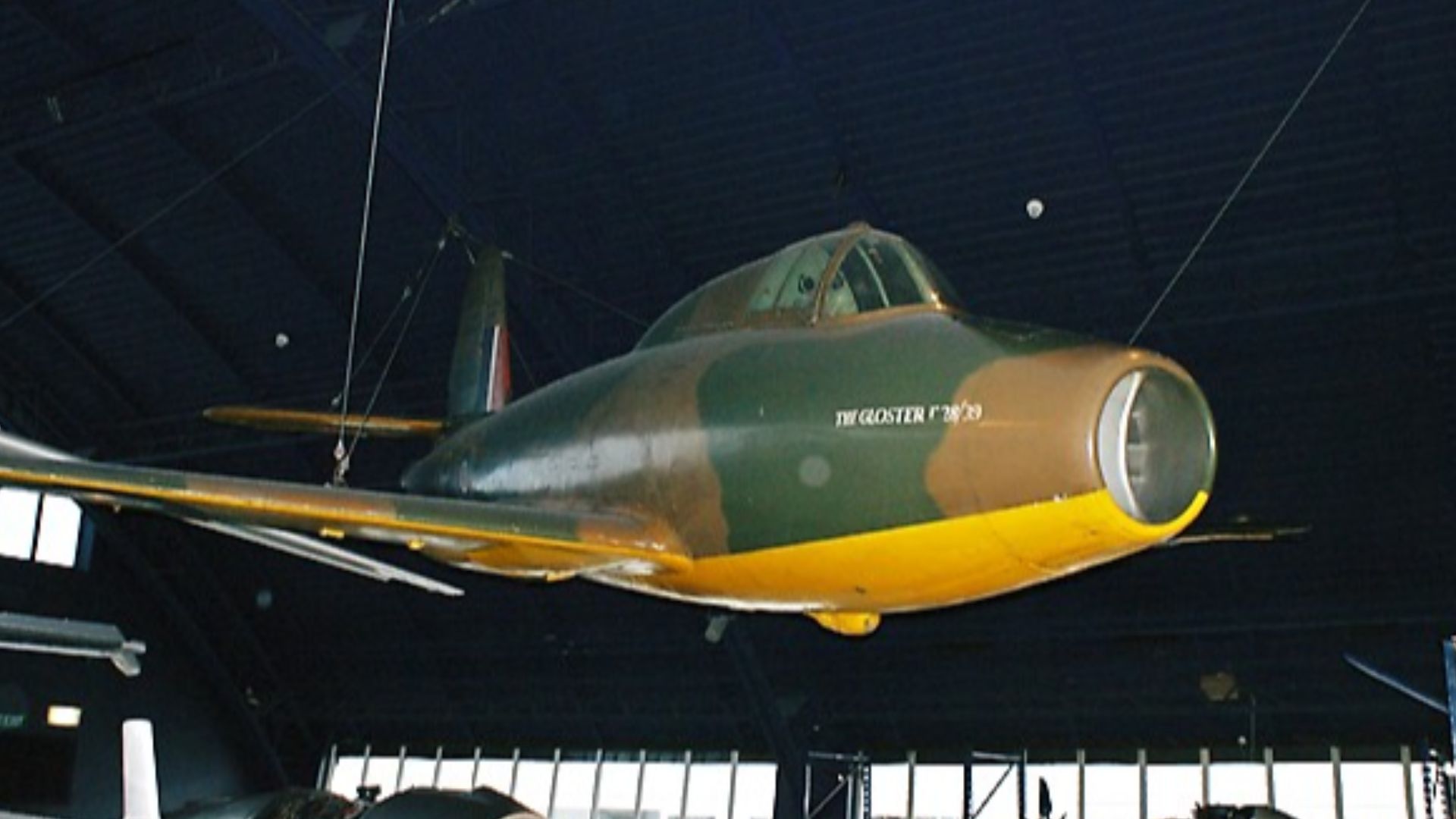 Gloster E.28/39, Britain's first jet, powered by Sir Frank Whittle's jet, at the Science Museum, South Kensington, 11/08.