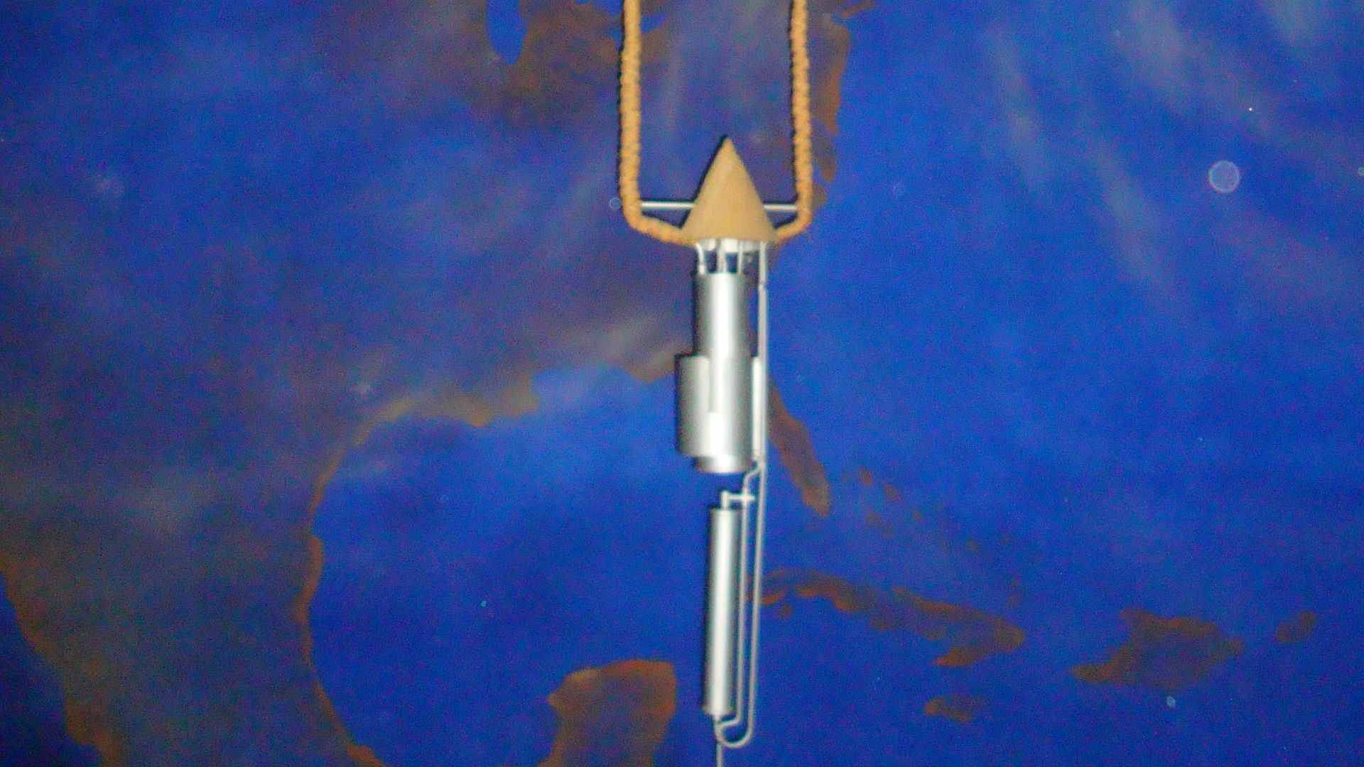 Goddard Rocket as it sits in the NASA Space Museum in Houston Tx