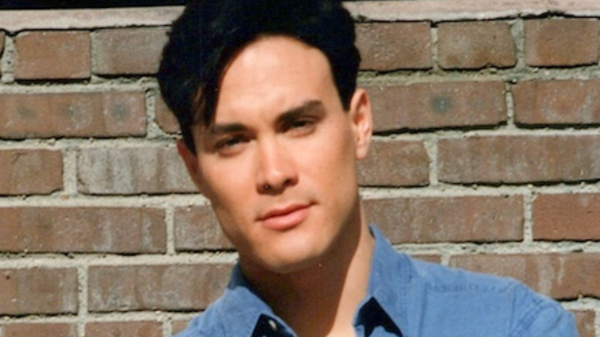 Obata Toshishiro and Brandon Lee on the set of