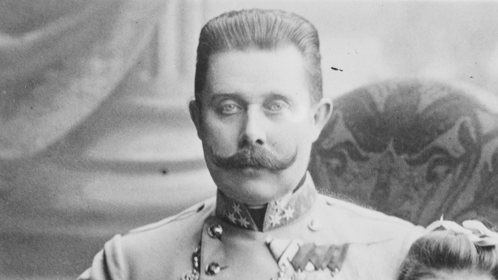 Archduke Franz Ferdinand of Austria (1863-1914) with his daughter Princess Sophie von Hohenberg (1901-1990)