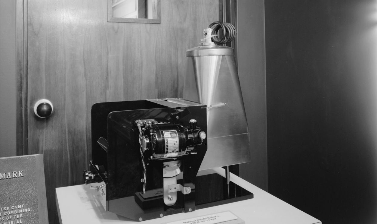 Replica of Chester Carlson's original Xerox copier 