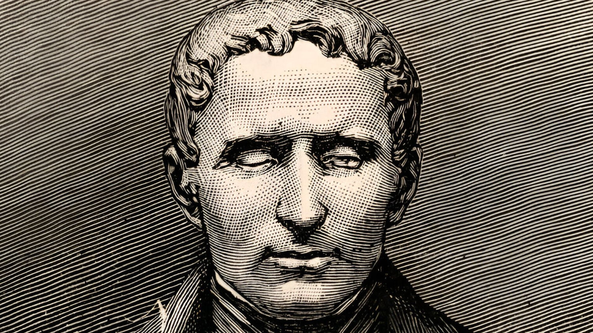 Engraving of Louis Braille by Henri Thiriat