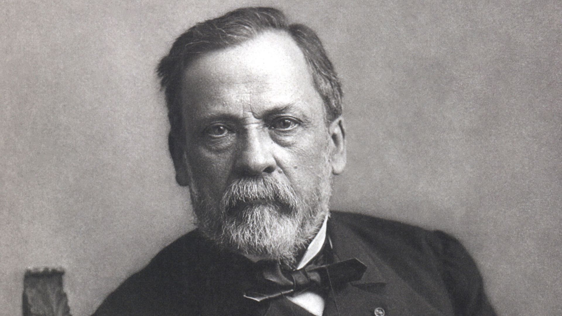 Studio portrait of Louis Pasteur, restored (removed dust, scratches, and what looked to be a water stain)
