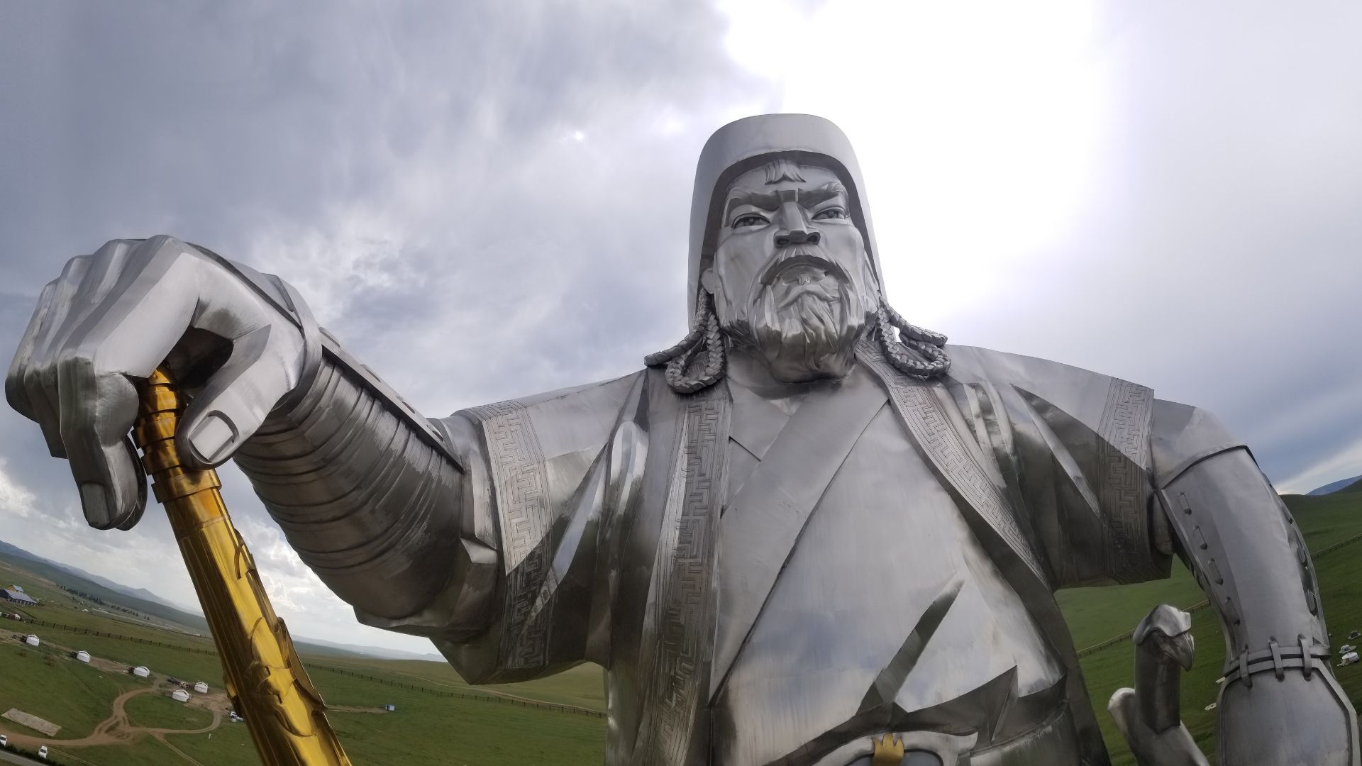 Genghis khan statue tsonjinboldog mongolia