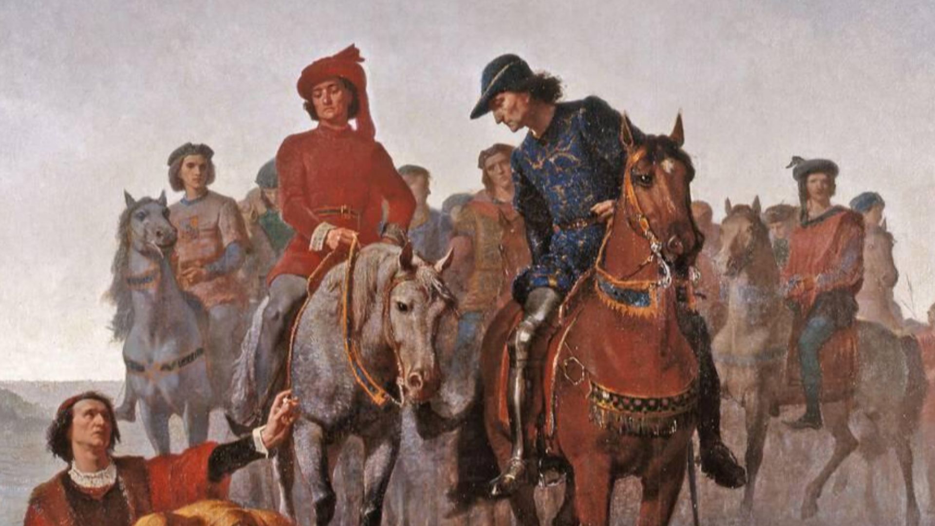 Charles the Bold found after the Battle of Nancy (table 1865) by Auguste Feyen-Perrin (1826-1888), Musée des Beaux-Arts in Nancy.