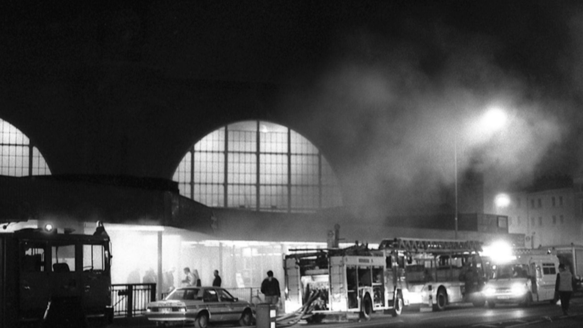 Fire at Kings Cross underground station in 1987