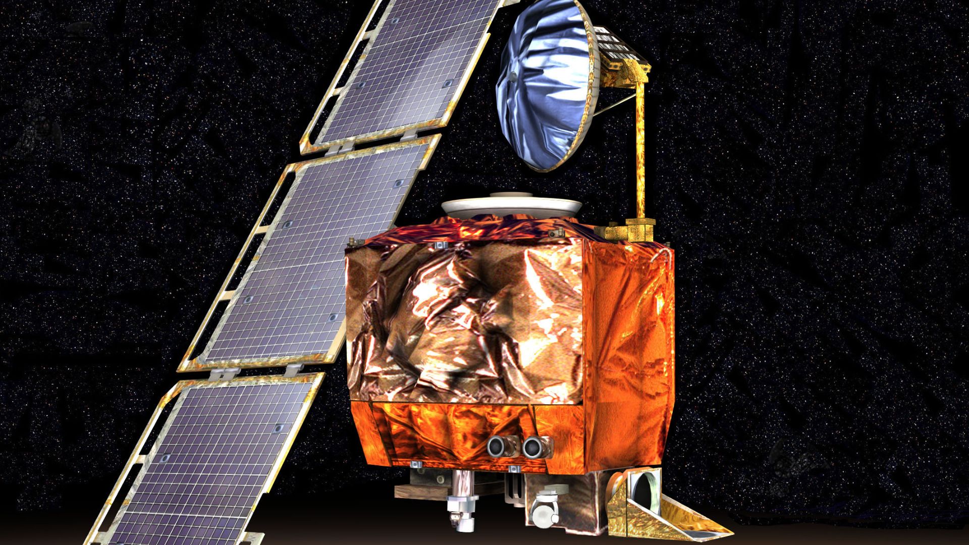 Artist's rendering of the Mars Climate Orbiter