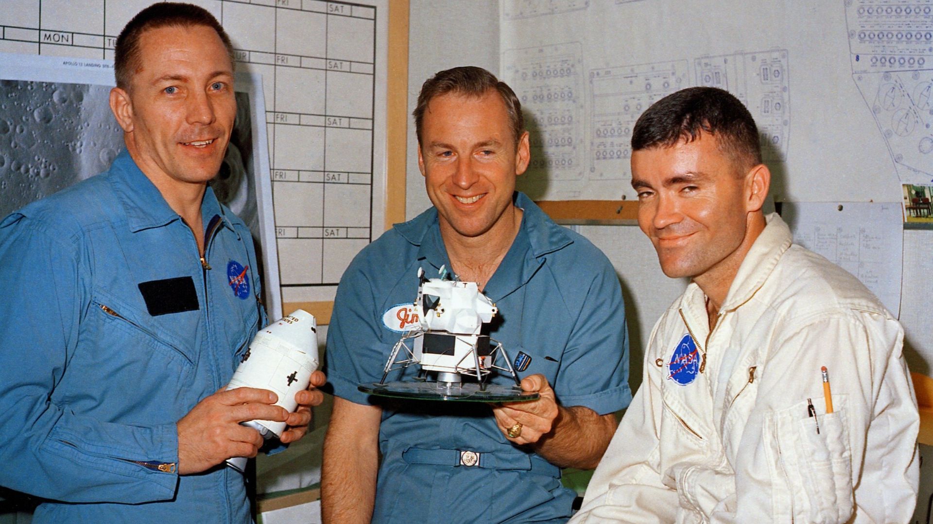 Apollo 13 crew before launch.