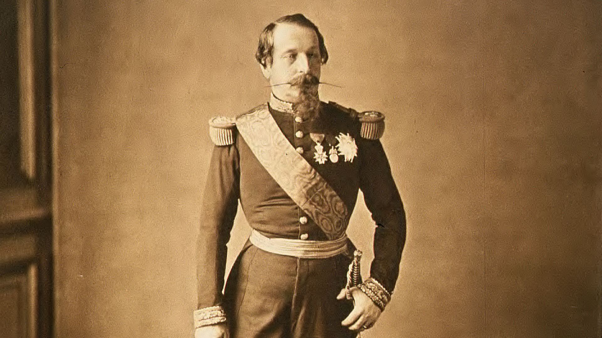 Albumen print of Napoleon III