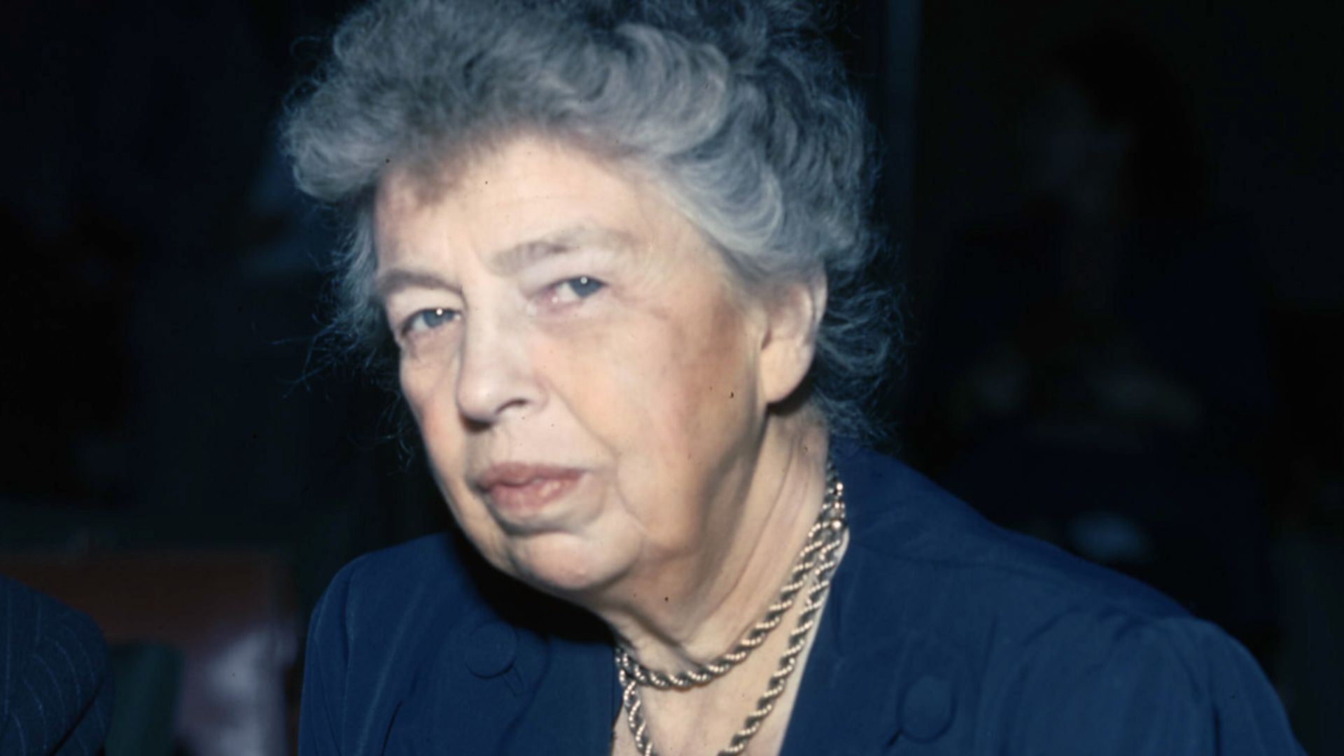 Eleanor Roosevelt at the United Nations. Circa 1946-1947.