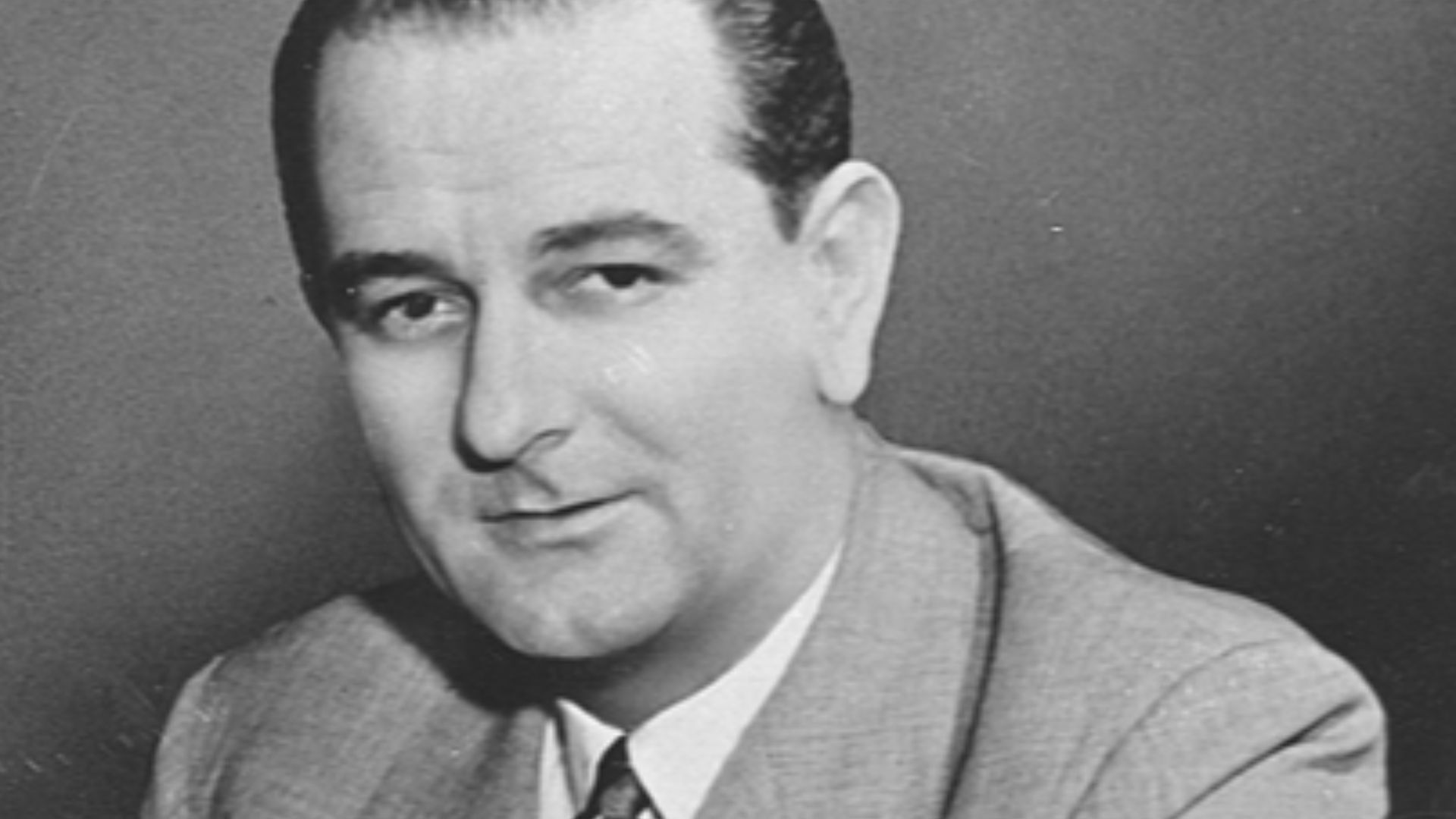 Photo portrait of Lyndon B. Johnson as U.S. Senator for Texas and Majority Leader