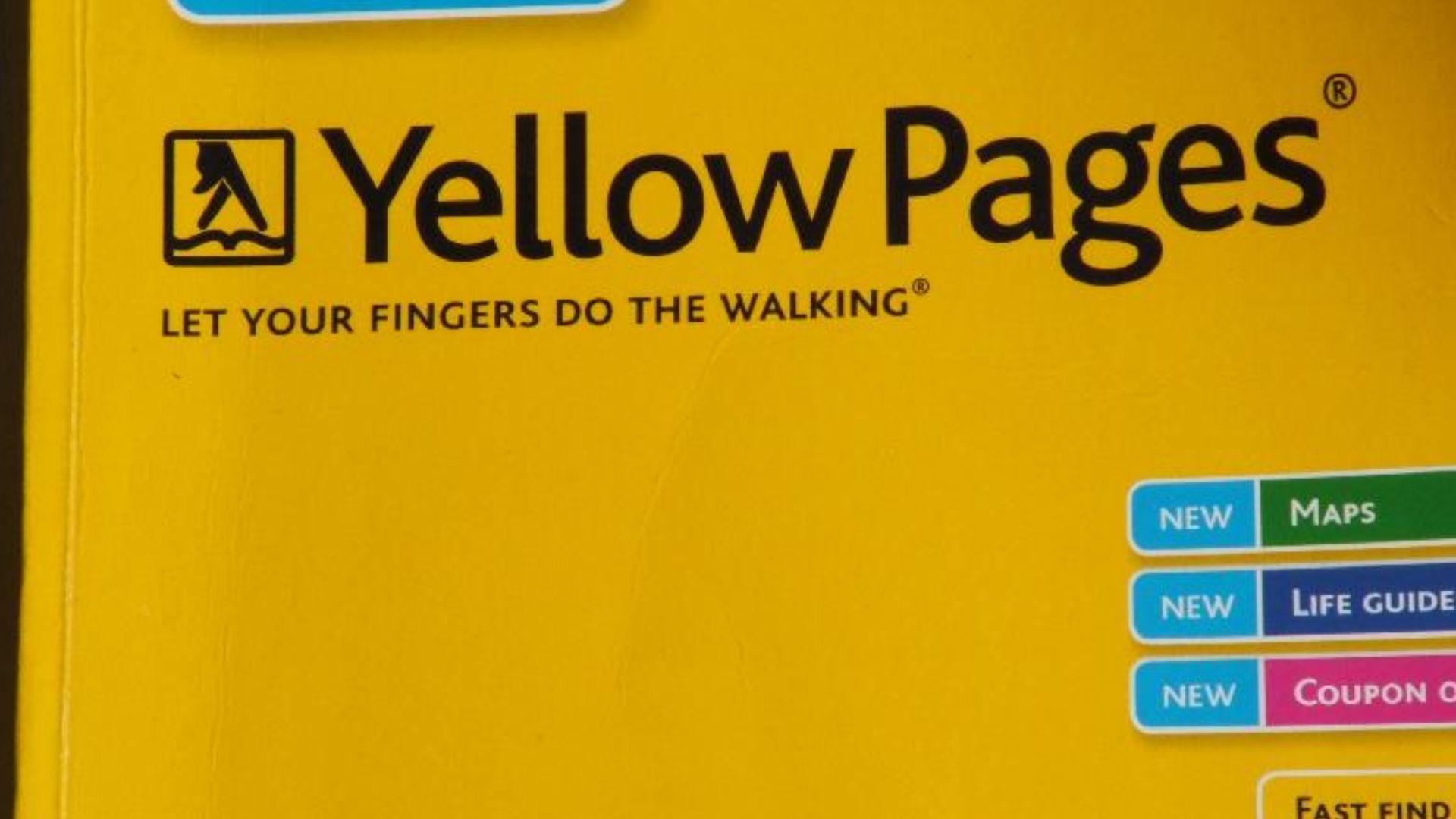 Photograph of the cover the Christchurch, New Zealand yellow pages