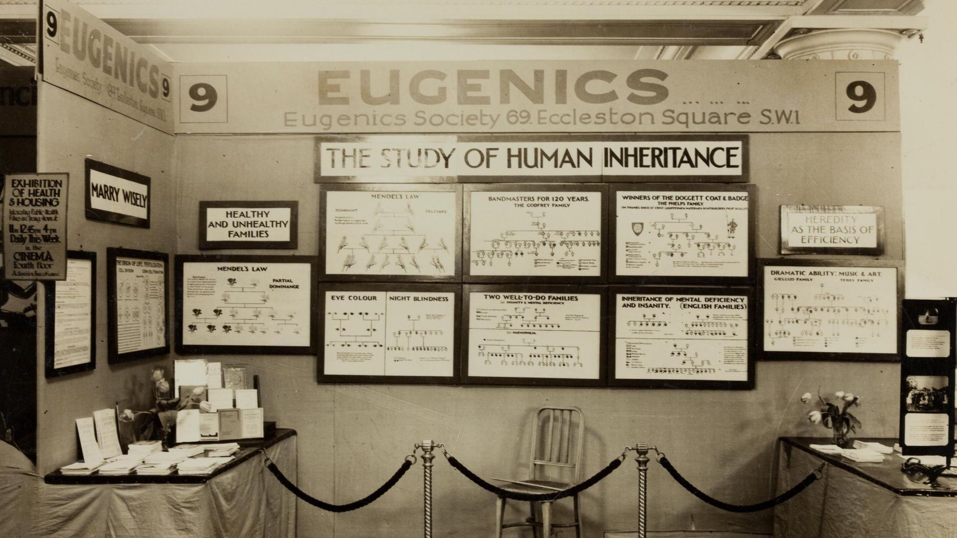 Eugenics Society Exhibit (1930s). Image from Wellcome Library.