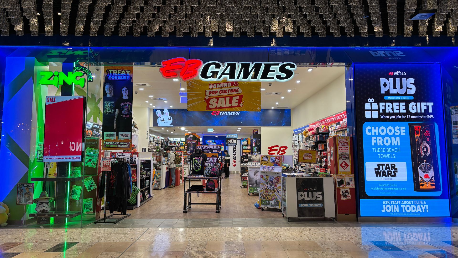 An EB Games store in the Canberra Centre