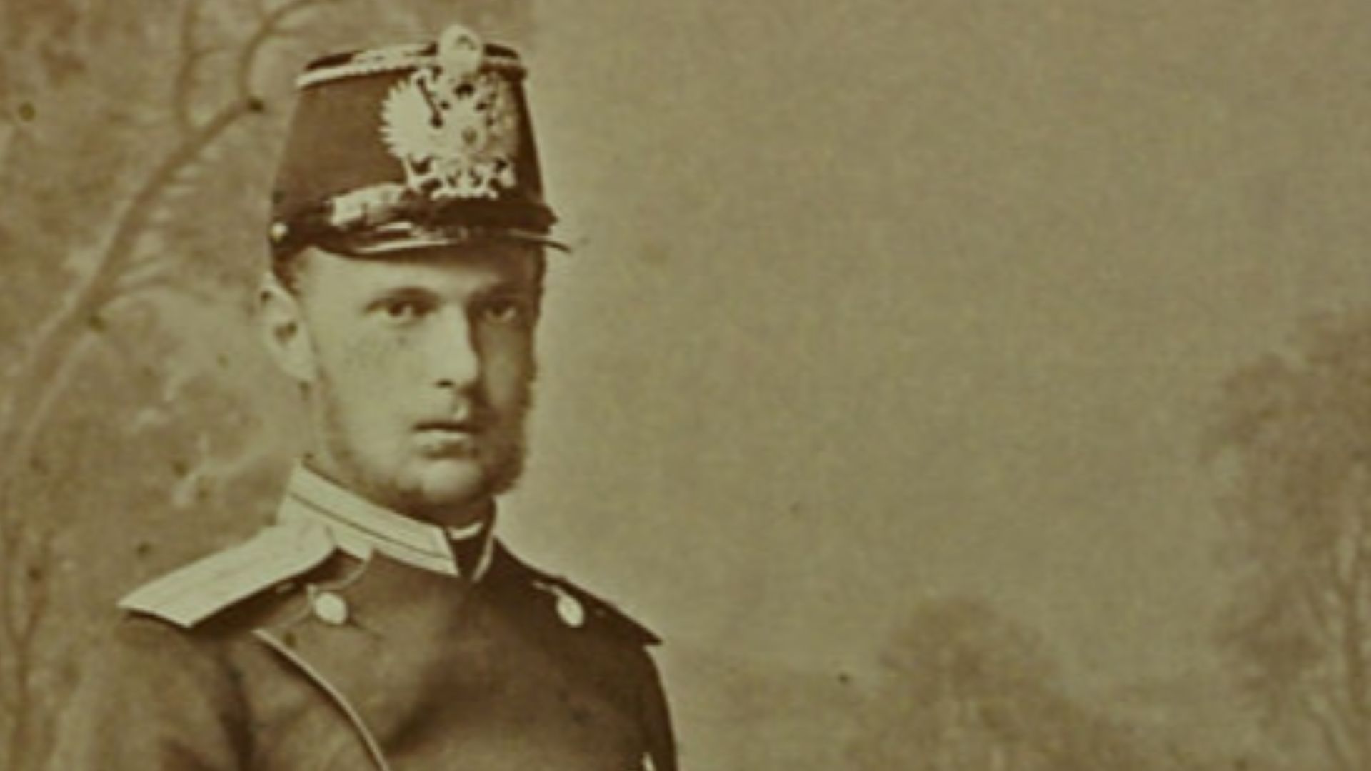 Grand Duke Sergei Alexandrovich Romanov (11 May 1857–17 Feb 1905) sitting in uniform.