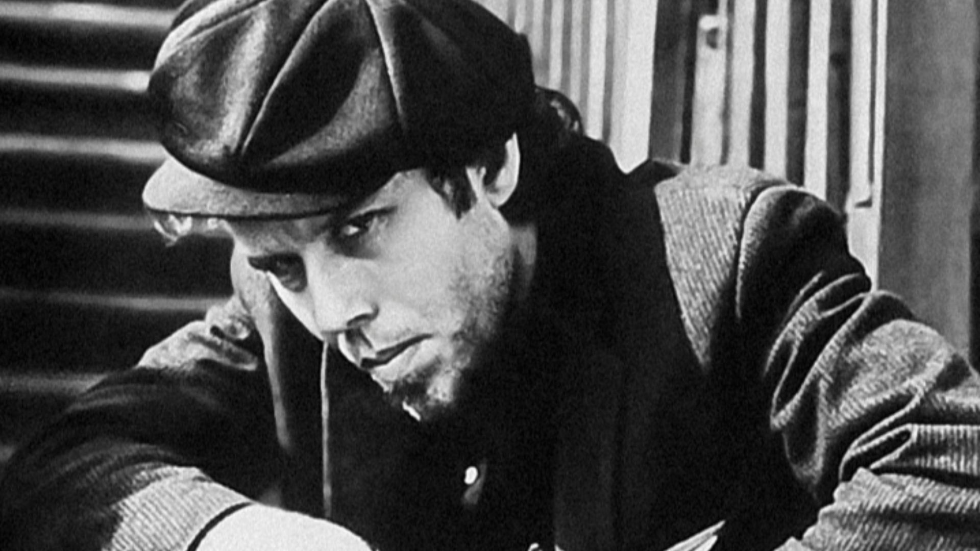 Publicity photo of American musician Tom Waits circa 1974–75, around the release of his second album, The Heart of Saturday Night, on Asylum Records.