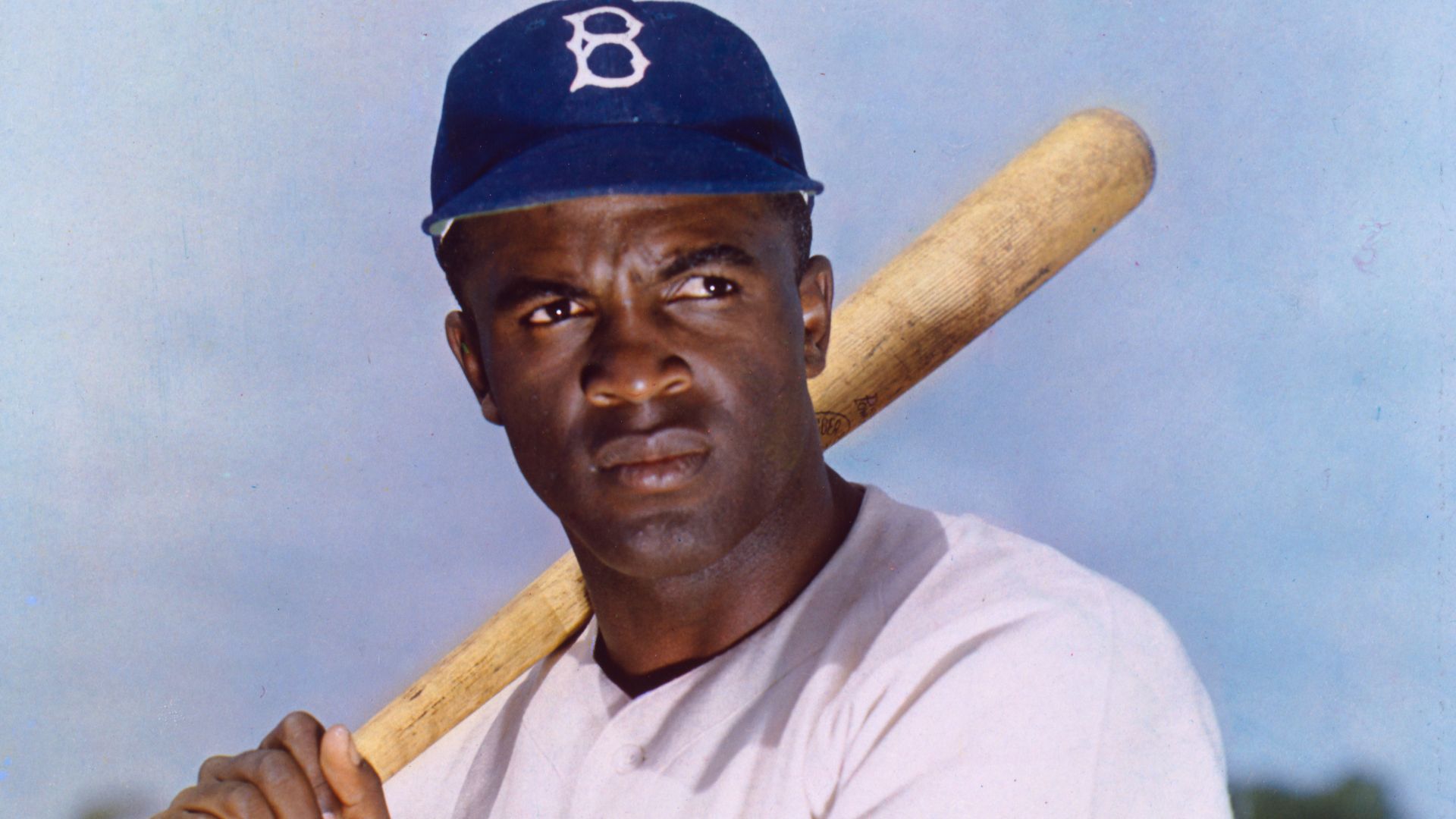 Jackie Robinson, 31 Jan 1919 - 24 Oct 1972. Color carbro print, 25.4 × 20.6 cm (10 × 8 1/8