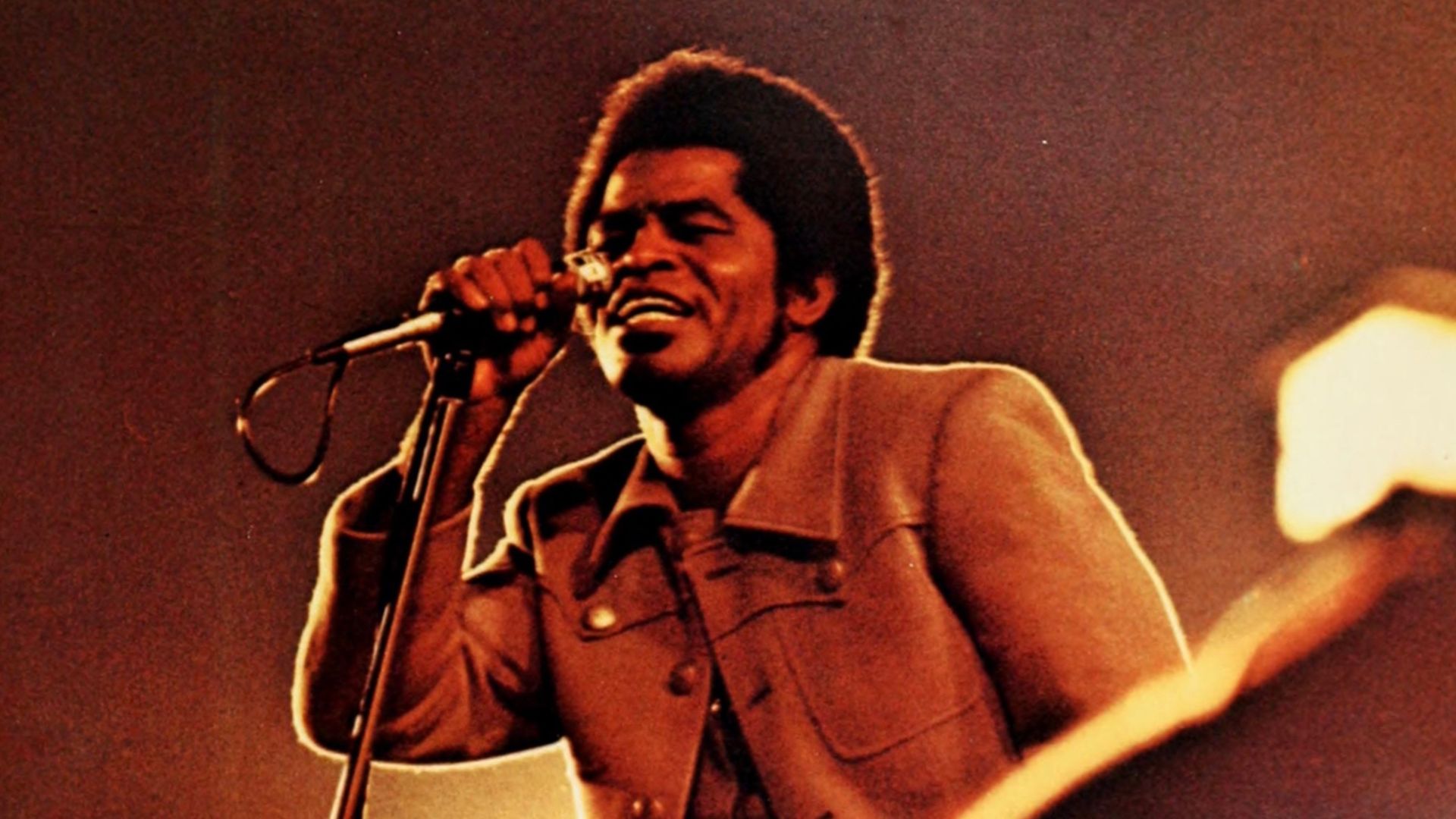 James Brown performing at Tulane Stadium, New Orleans, 24 October 1970