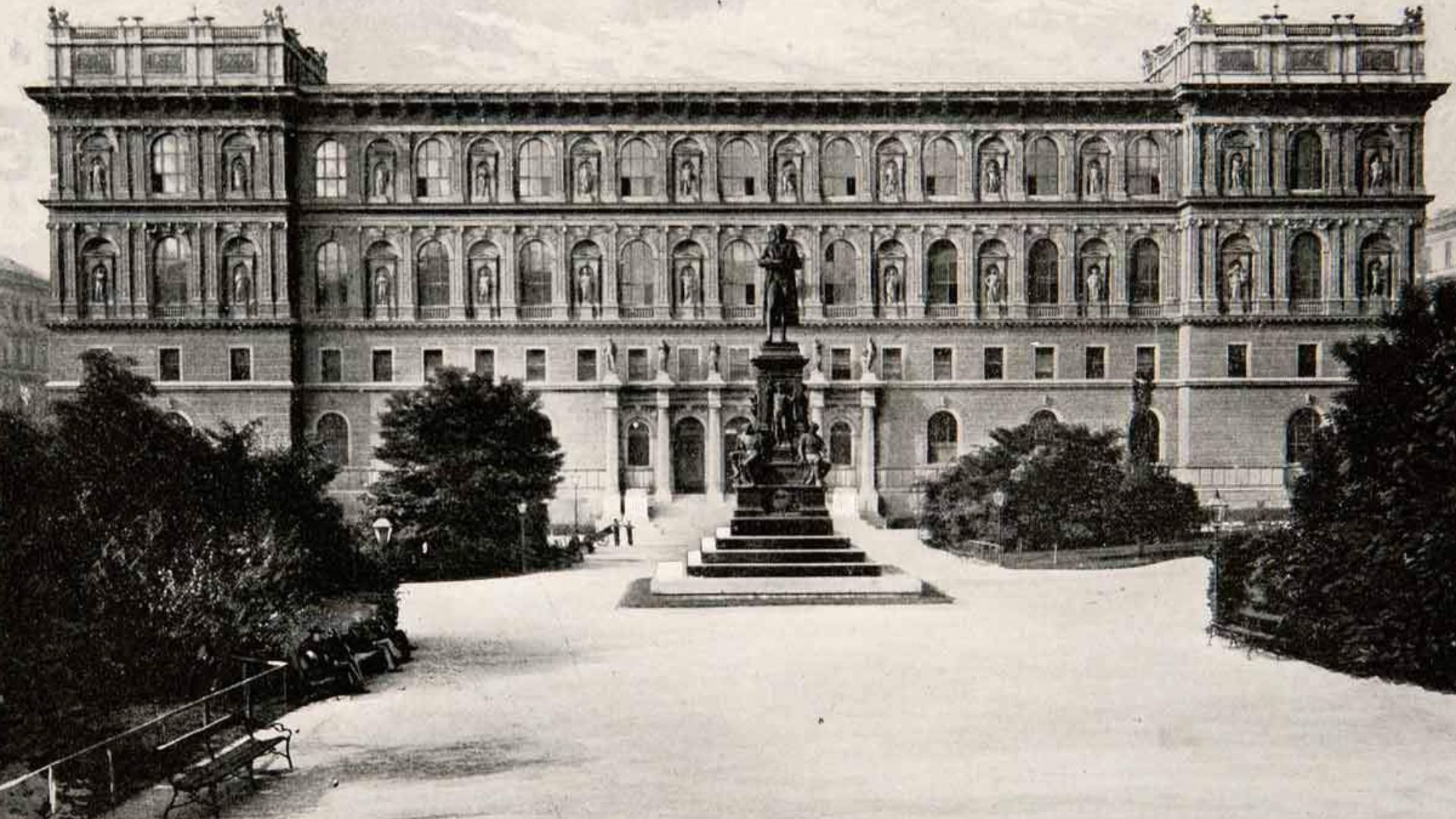Main building of the Academy of Fine Arts Vienna, 1902.