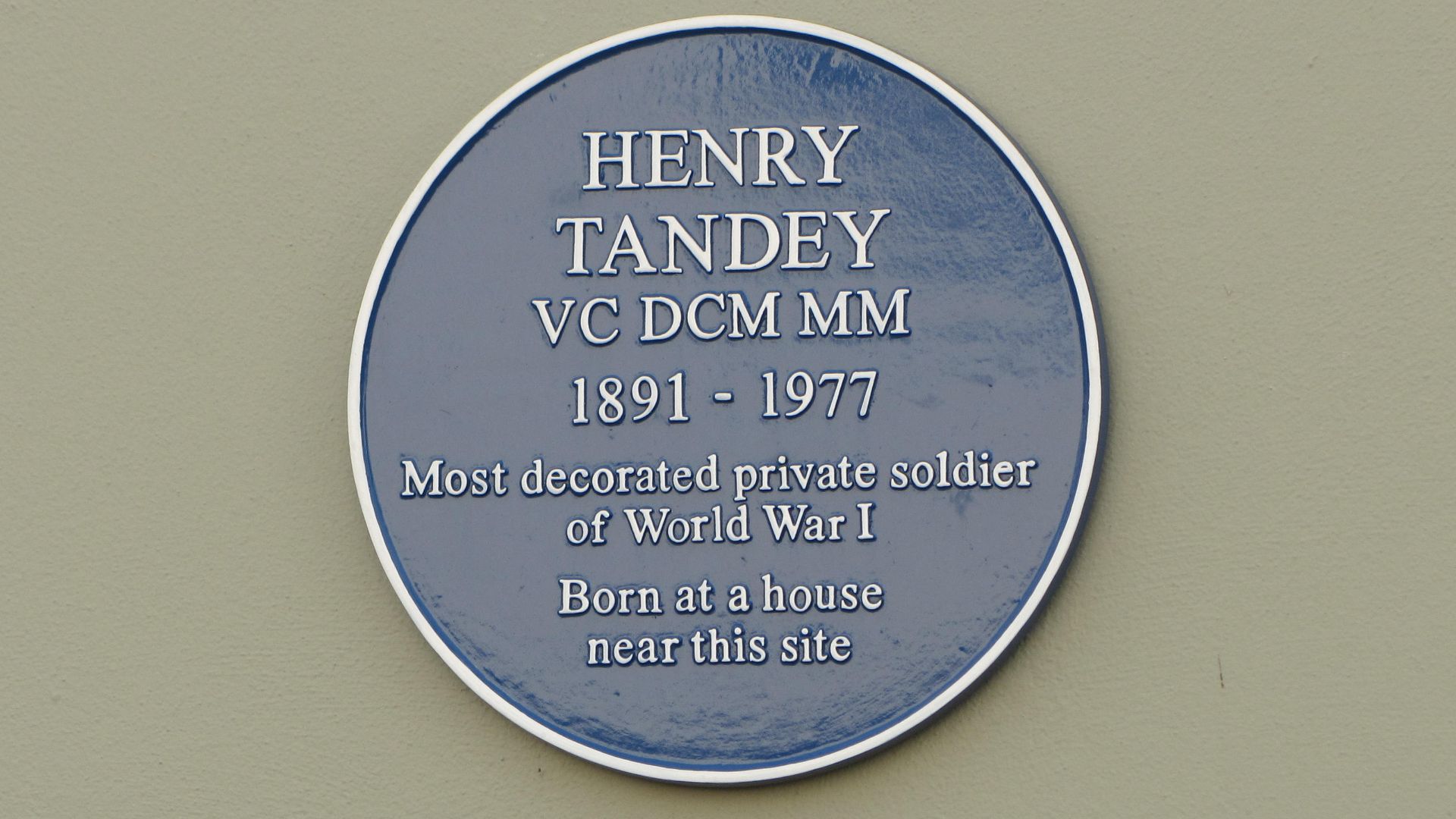 Blue Plaque - Henry Tandem