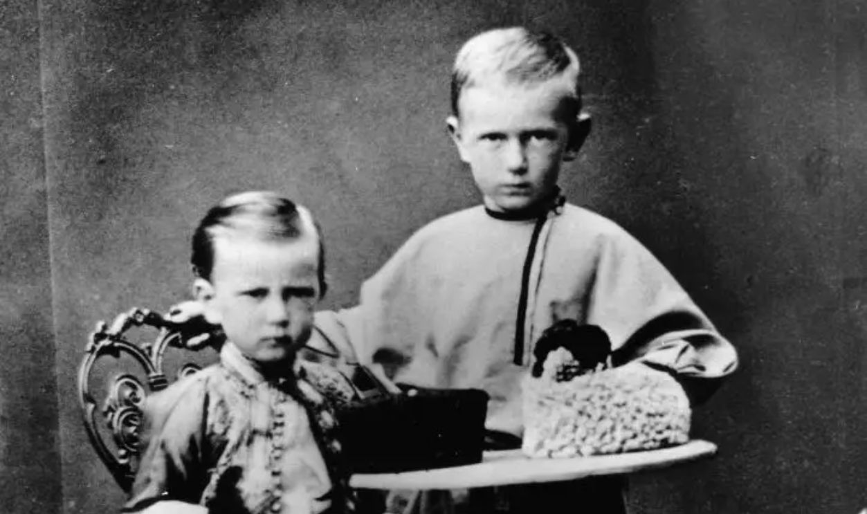 Grand Dukes Paul Alexandrovitch and Sergei Alexandrovitch of Russia, 1863. Grand Duke Sergei (1857-1905) and Grand Duke Paul (1860-1919) were the two youngest children of Tsar Alexander II and Maria Alexandrovna of Russia.