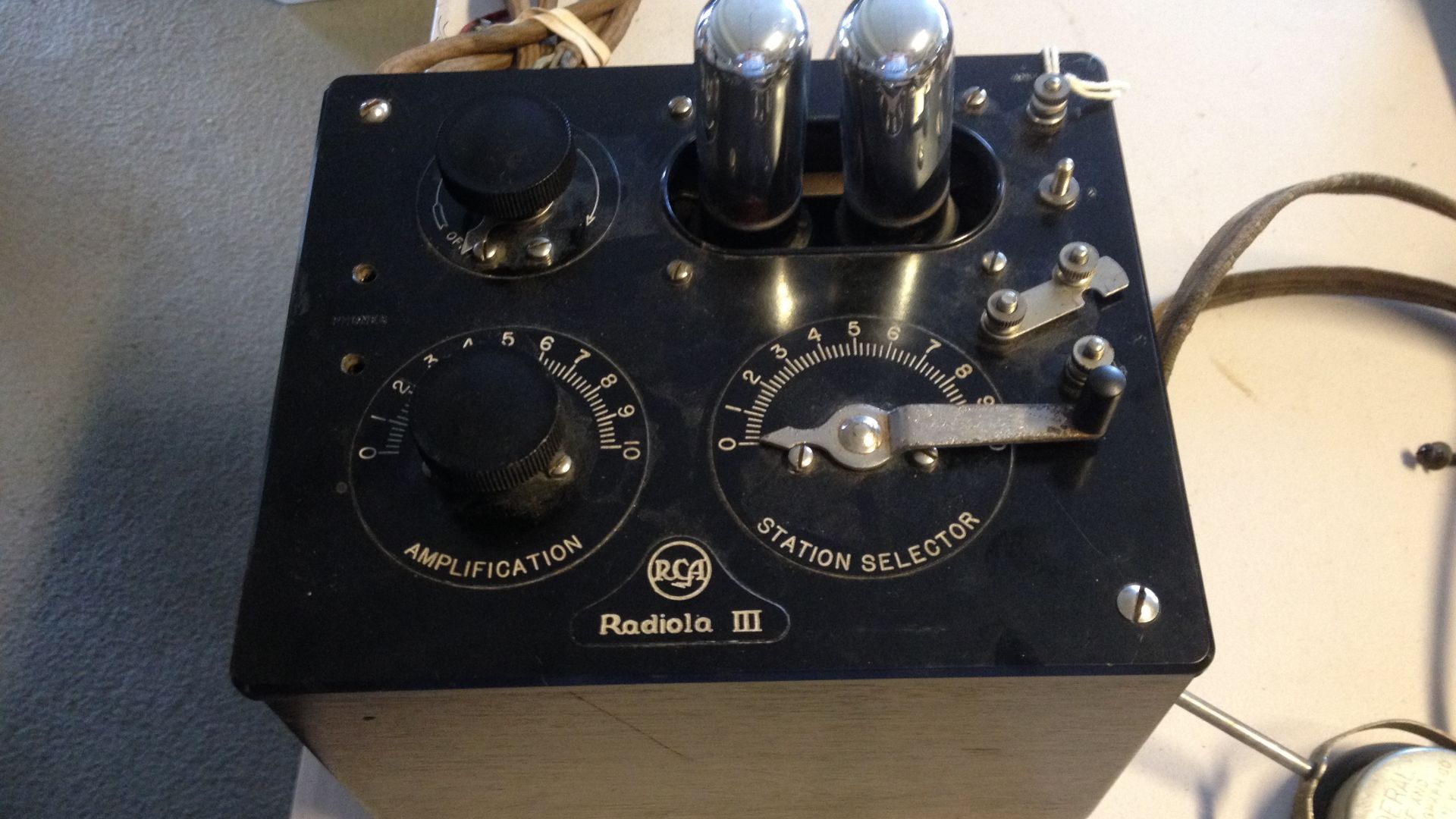 Item on display at the MIT Flea Market, held monthly from April to October on the MIT campus.