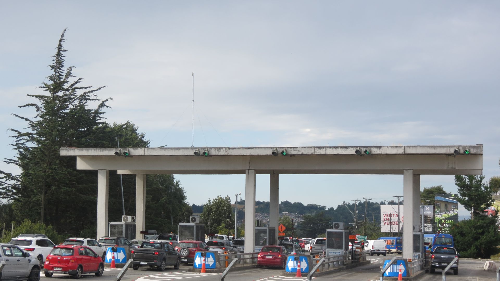 Puerto Varas Ruta 5's south exit Toll gate, February 2025