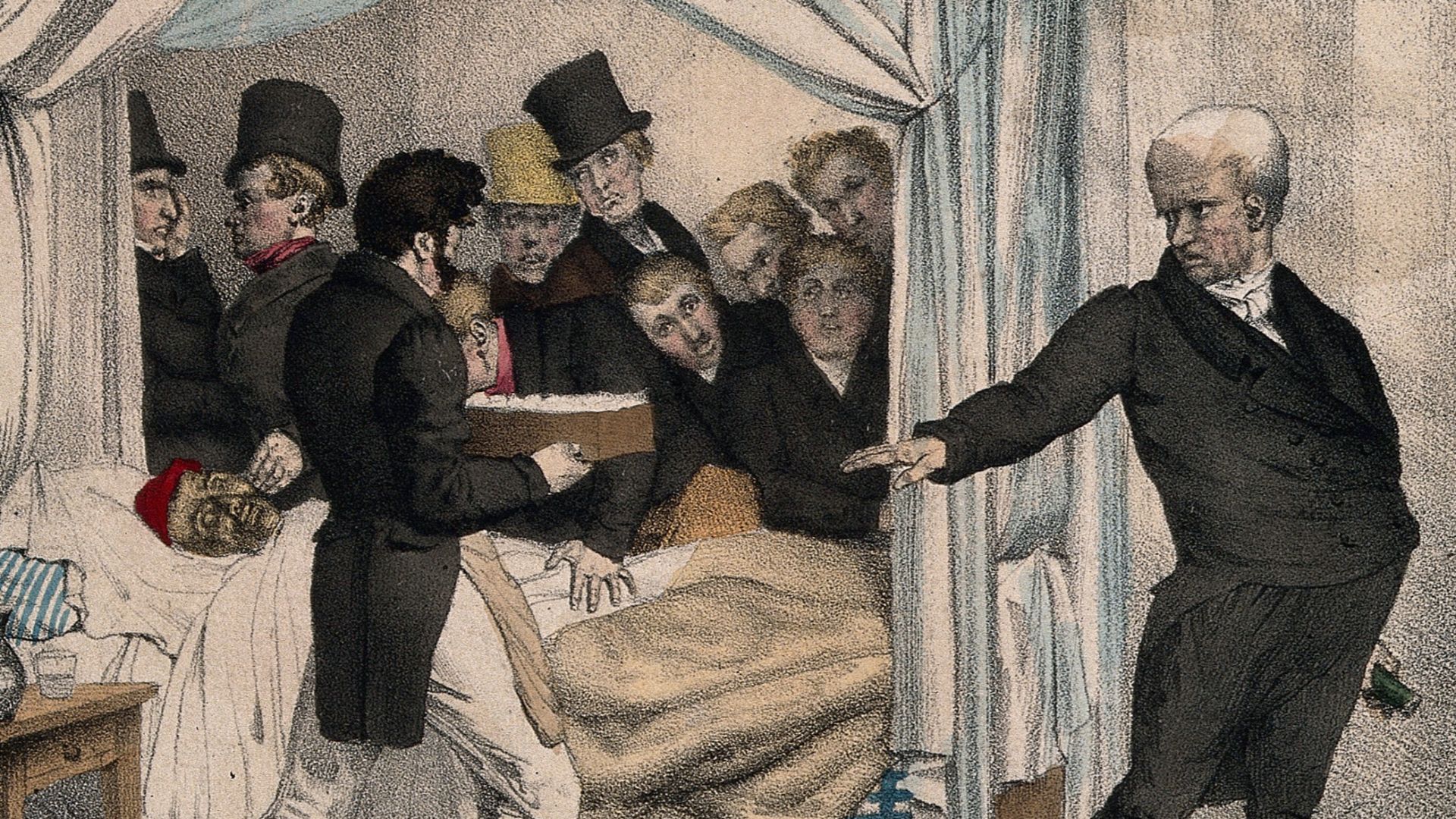 Topic-LCSH: Leeches -- France -- 19th century. Physician and patient. Sick. Diet. Phlebotomy.
Genre/Technique: Caricatures. Lithographs.