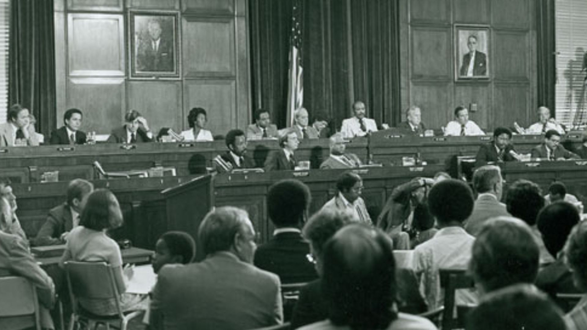 United States House Select Committee on Assassinations. Representatives Yvonne Brathwaite Burke of California, Harold Ford, Sr., of Tennessee, Walter Fauntroy of the District of Columbia, and Louis Stokes of Ohio were members of the House Select Committee