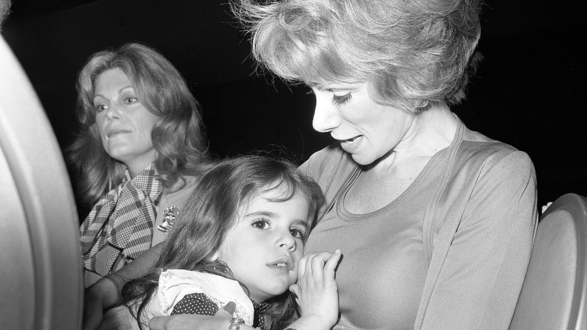 Joan Rivers and daughter Melissa at fashion show in Los Angeles