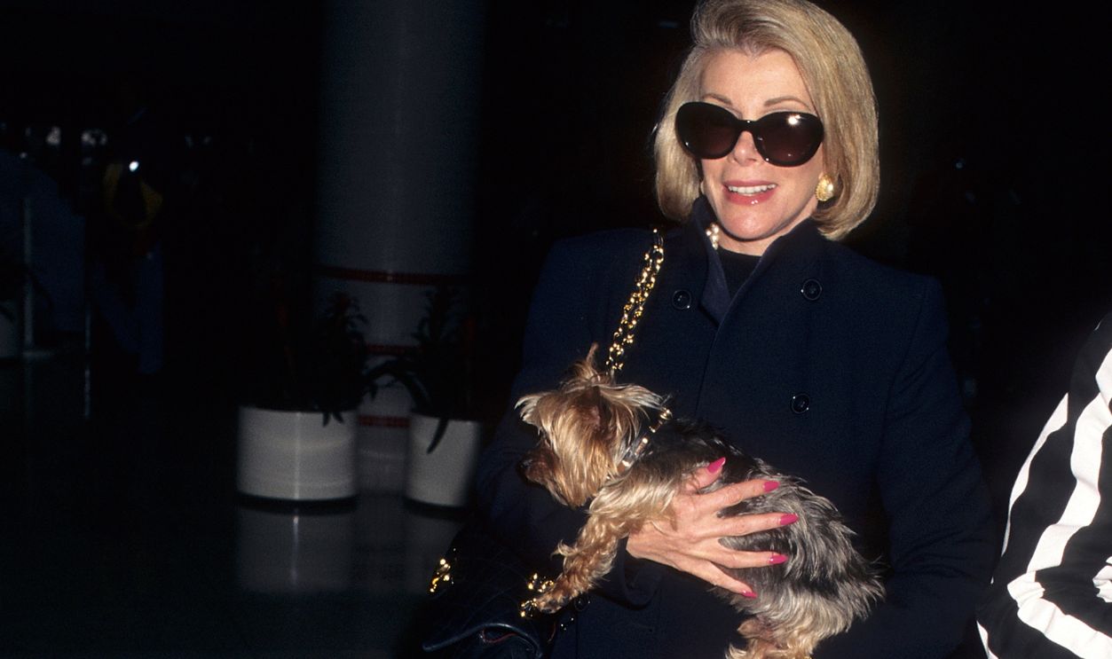 Comedienne Joan Rivers sighting on October 1, 1996 at the Los Angeles International Airport in Los Angeles, California.
