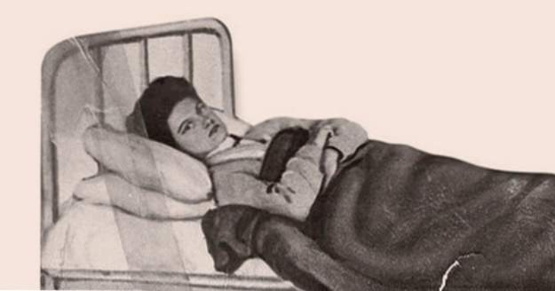 Typhoid Mary in bed