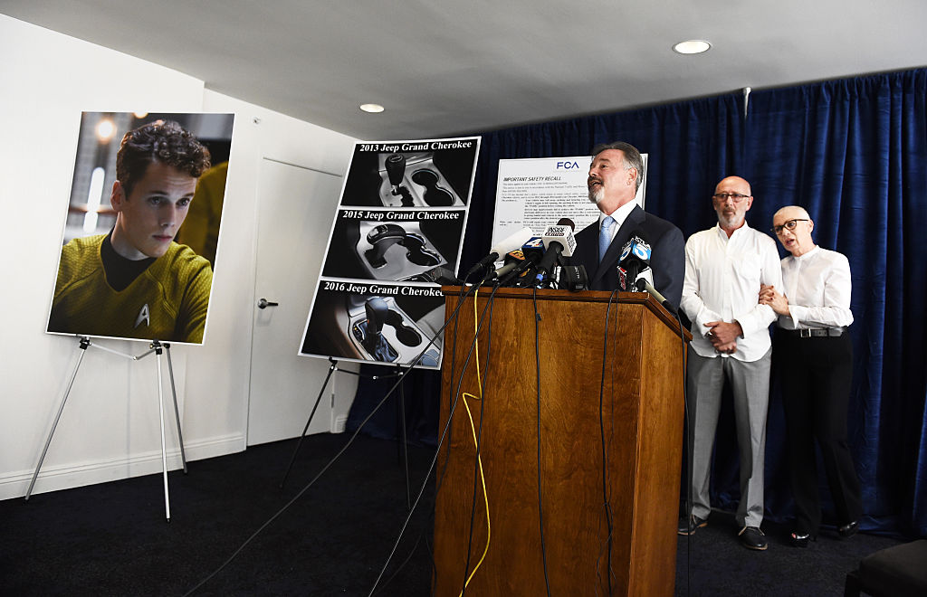 Anton Yelchin  parents in press