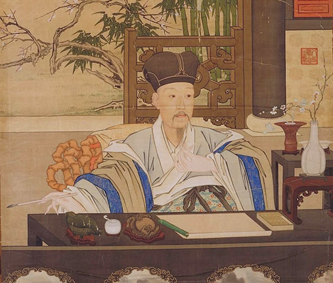 Emperor Qianlong in his studies - 18th century
