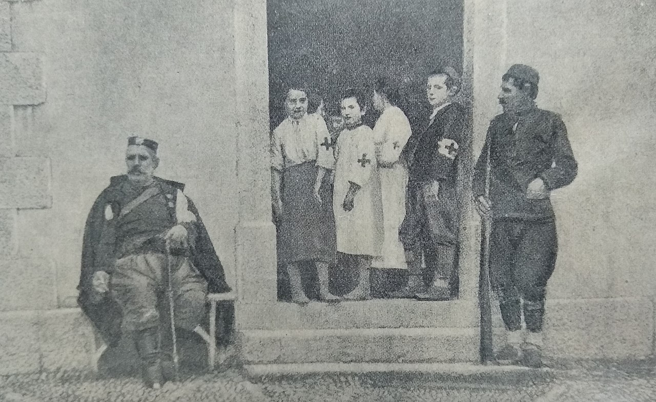 Wounded soldiers from the Balkan wars
