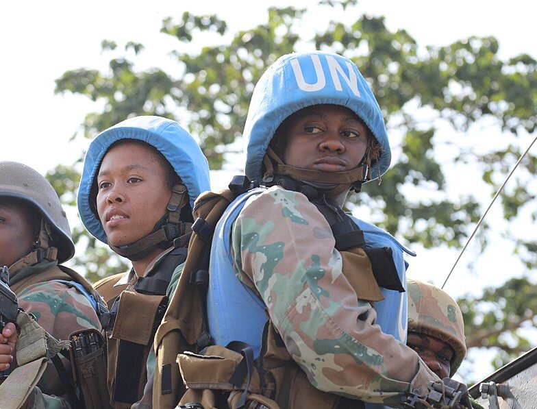 UN Female combat troops of South African Contingent in MONUSCO