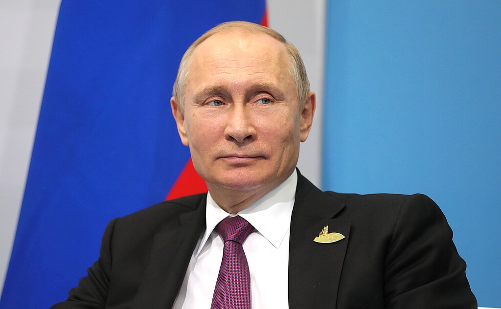 Close up photo of Vladimir Putin