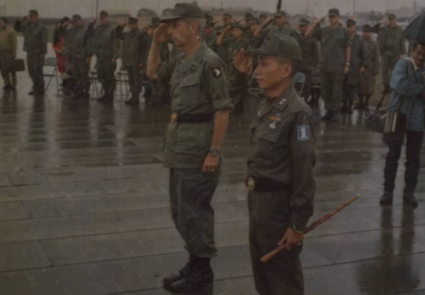 Camp Eagle Turnover Ceremony, 1 February 1972