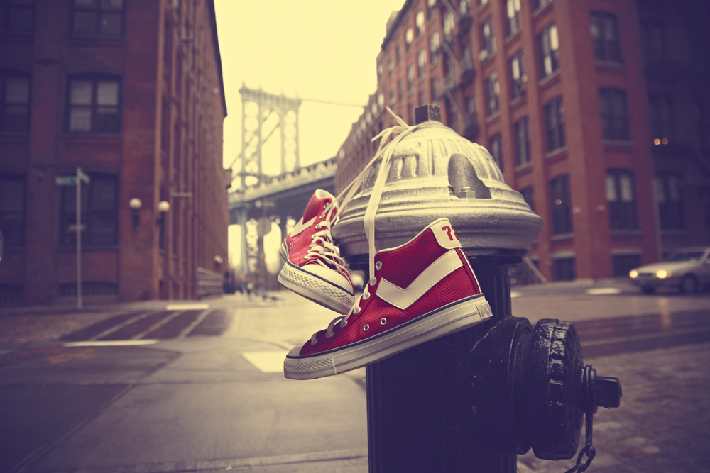New York and PONY sneakers