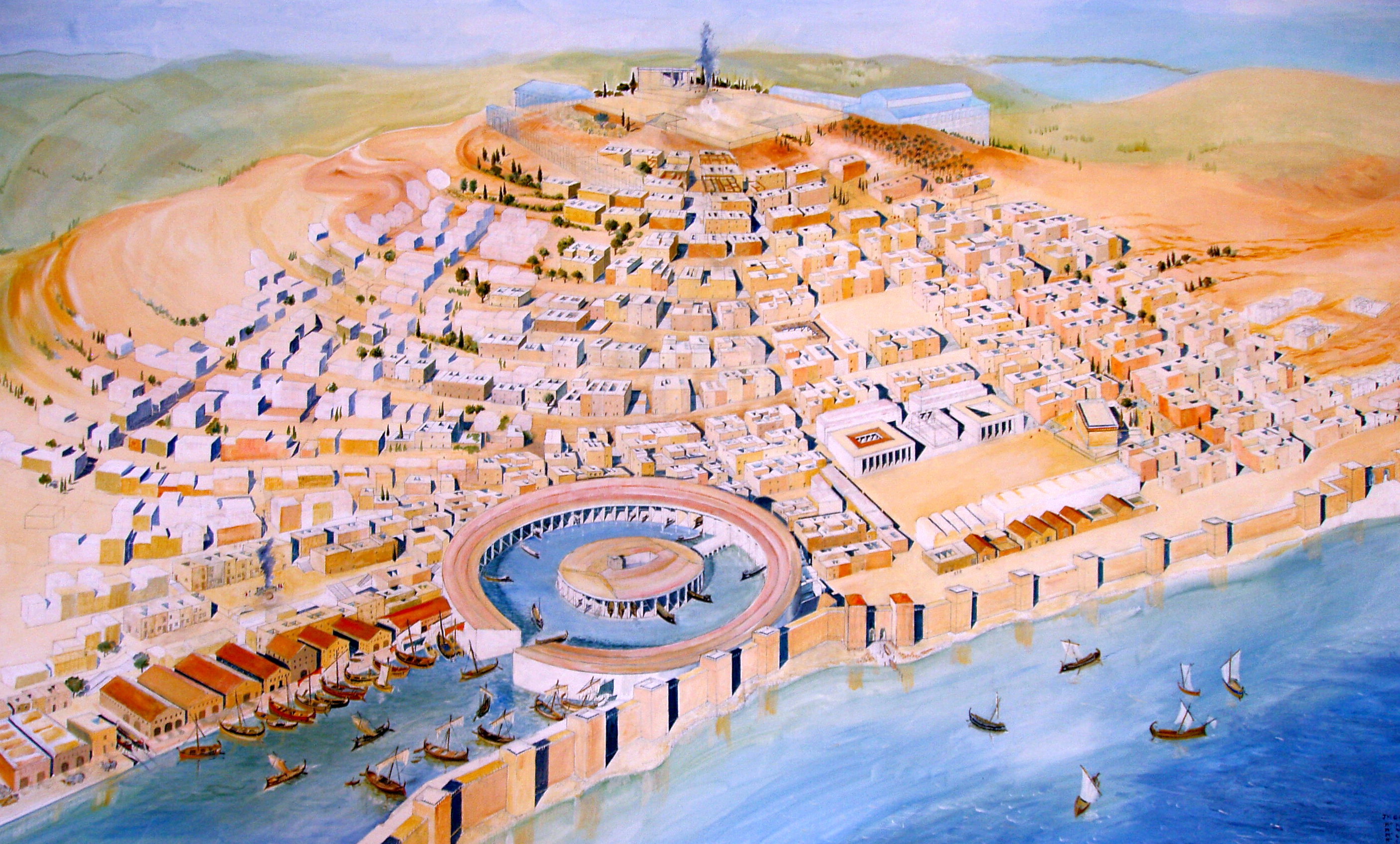 Carthage National Museum Representation Of City, capital city of the civilisation of Ancient Carthage and later Roman Carthage.