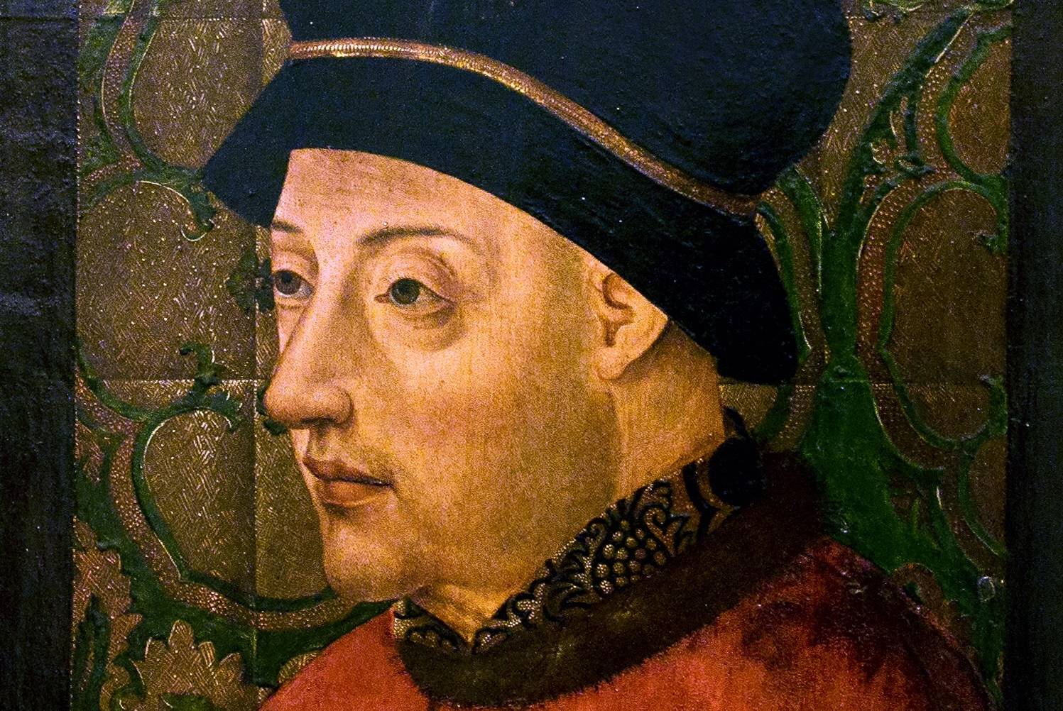 Painting of King John I of Portugal in brown