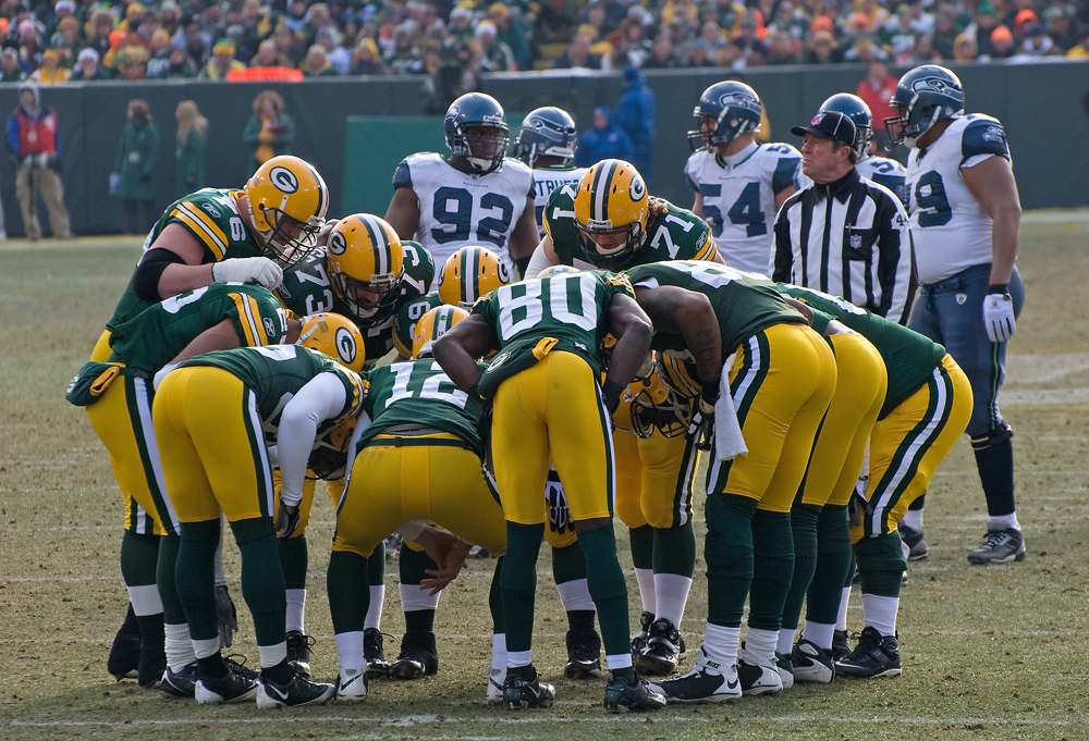 Green Bay Packers Huddle