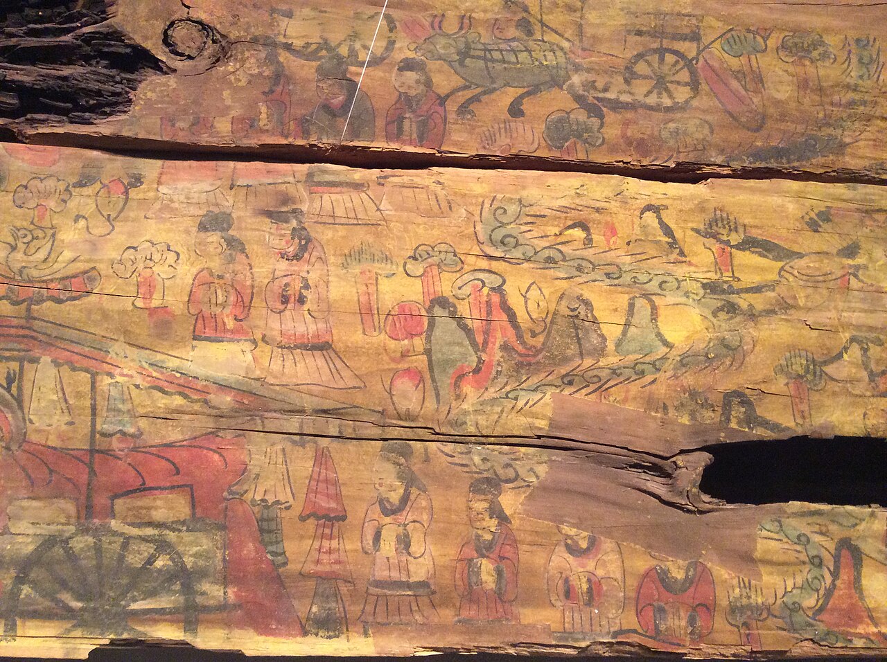 Decorated panel of a Northern Wei sarcophagus