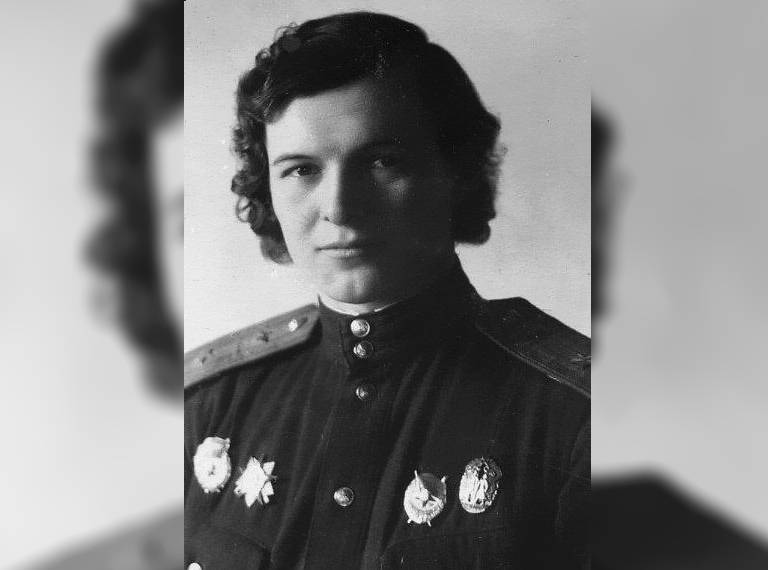 Yevdokiya Bershanskaya portrait in uniform