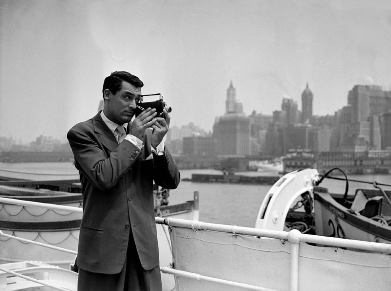 Cary Grant wearing a suit